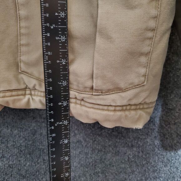 Vintage Kirra Jacket Mens XL Tan Canvas Chore Coat 90s Skate Surf Trucker Grunge - Picture 9 of 11